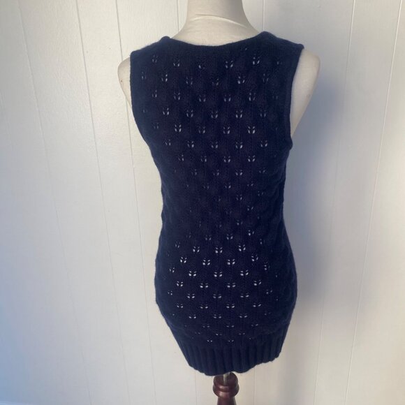 Carolina Herrera Cashmere Sleeveless Long Sweater Shrug Cardigan Set - Picture 9 of 9